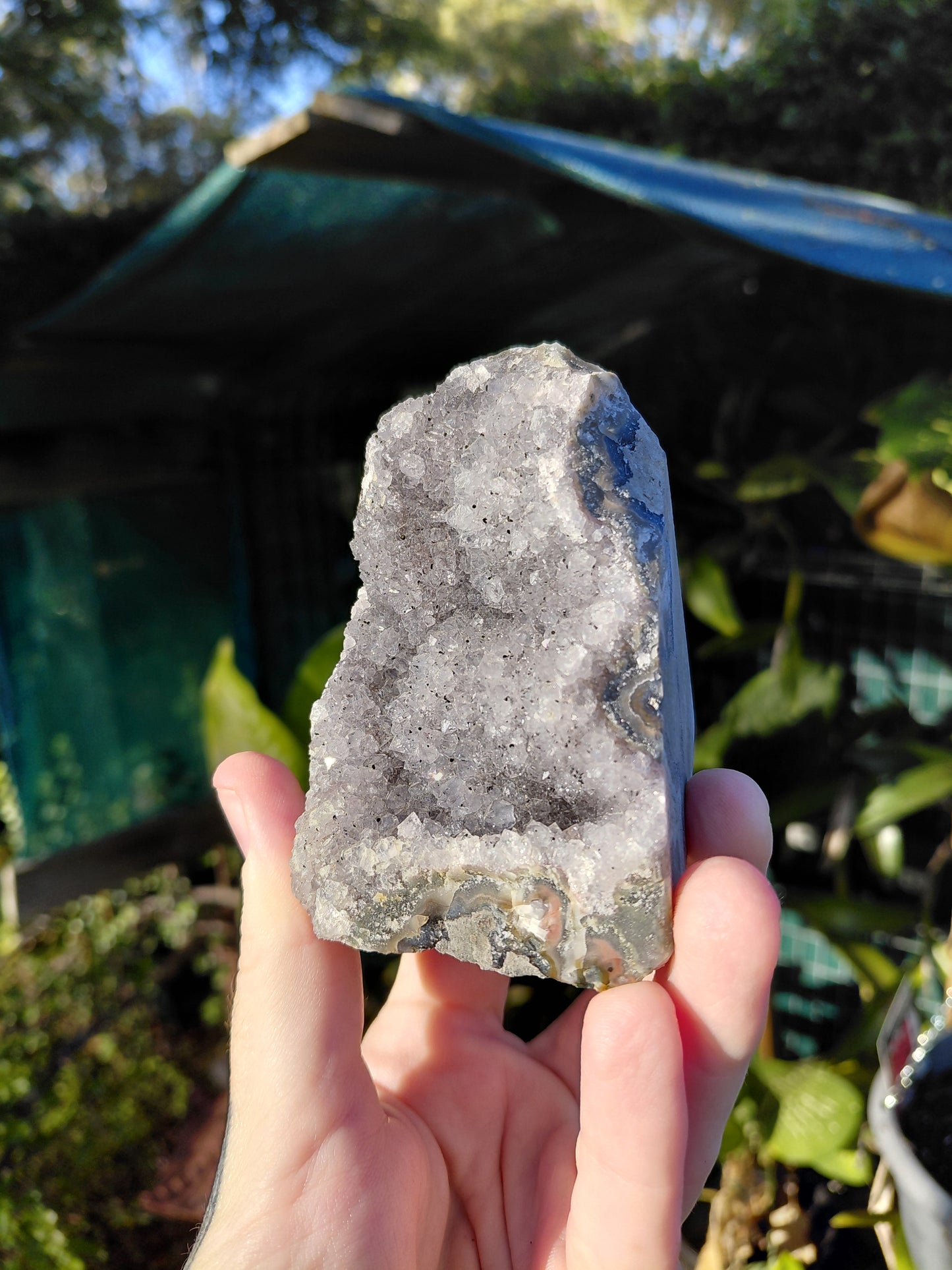 Amatista Arcoíris Base Plana E