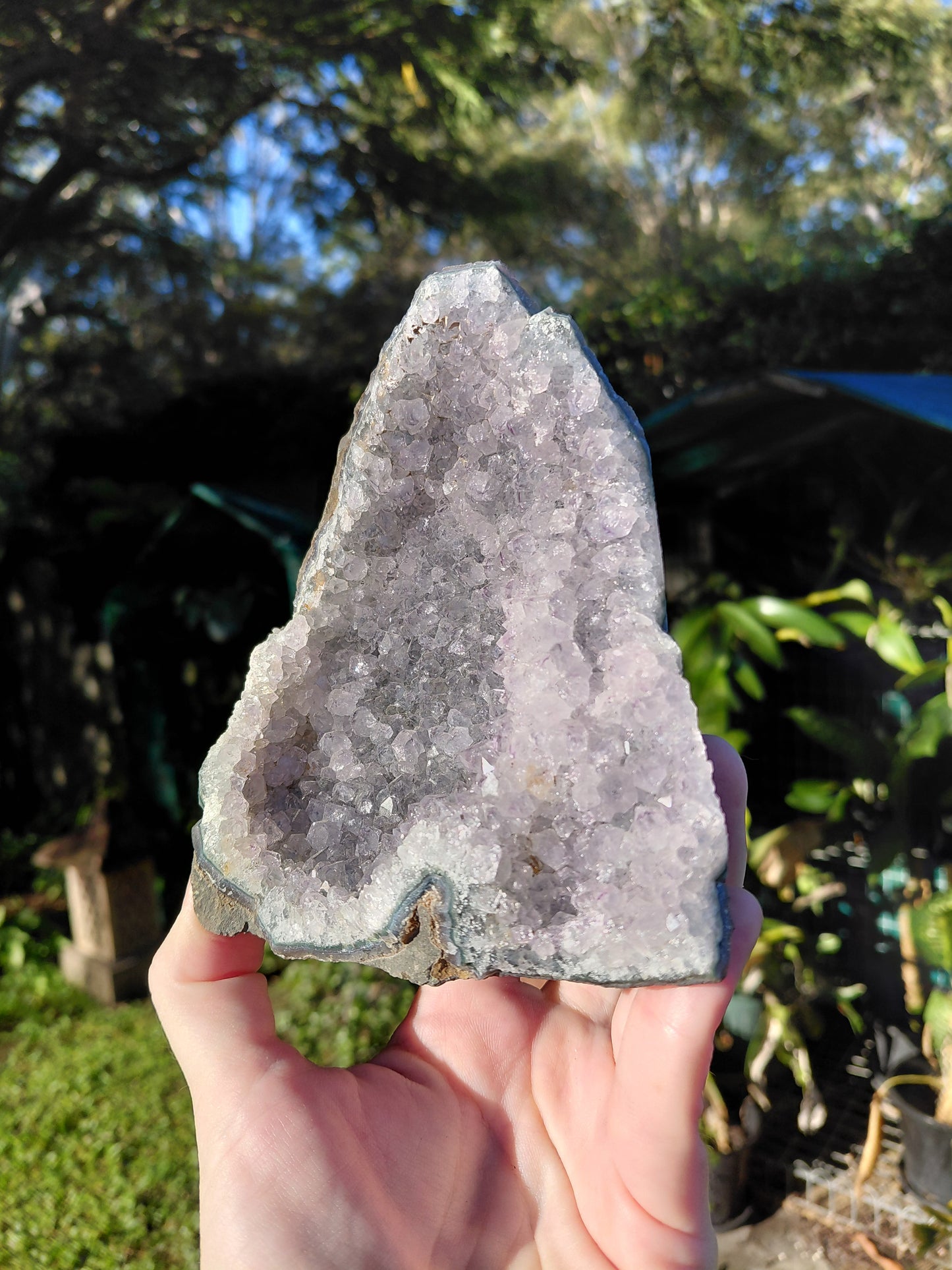 Base tallada de amatista H