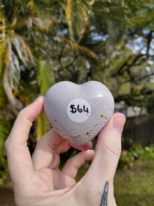 Ocean Jasper Heart L