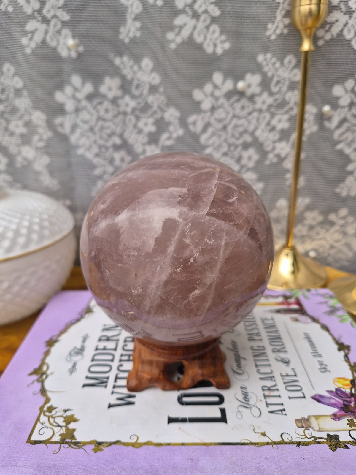 Esfera grande de jaspe oceánico A