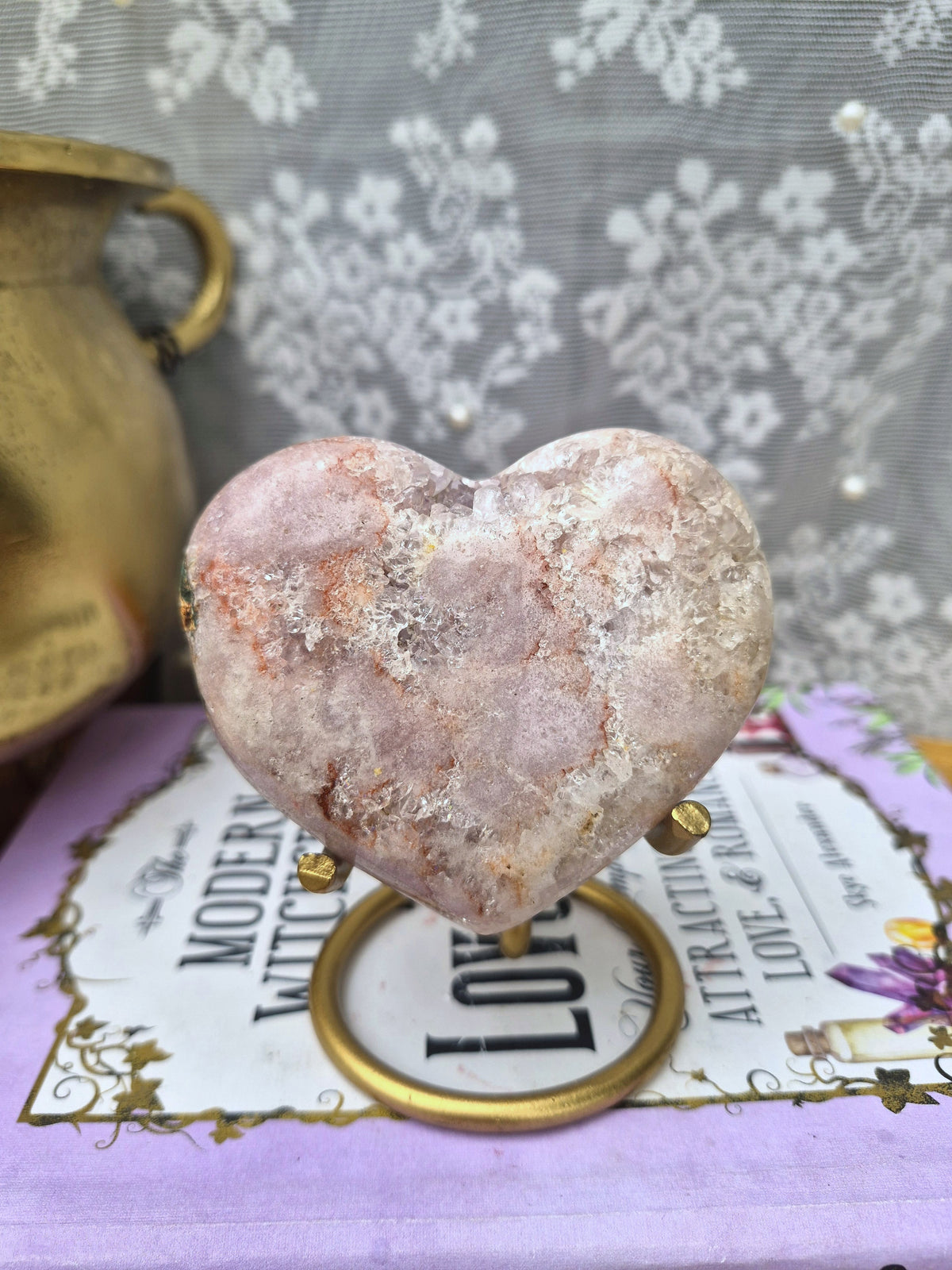 Rosa Amethyst Herz A