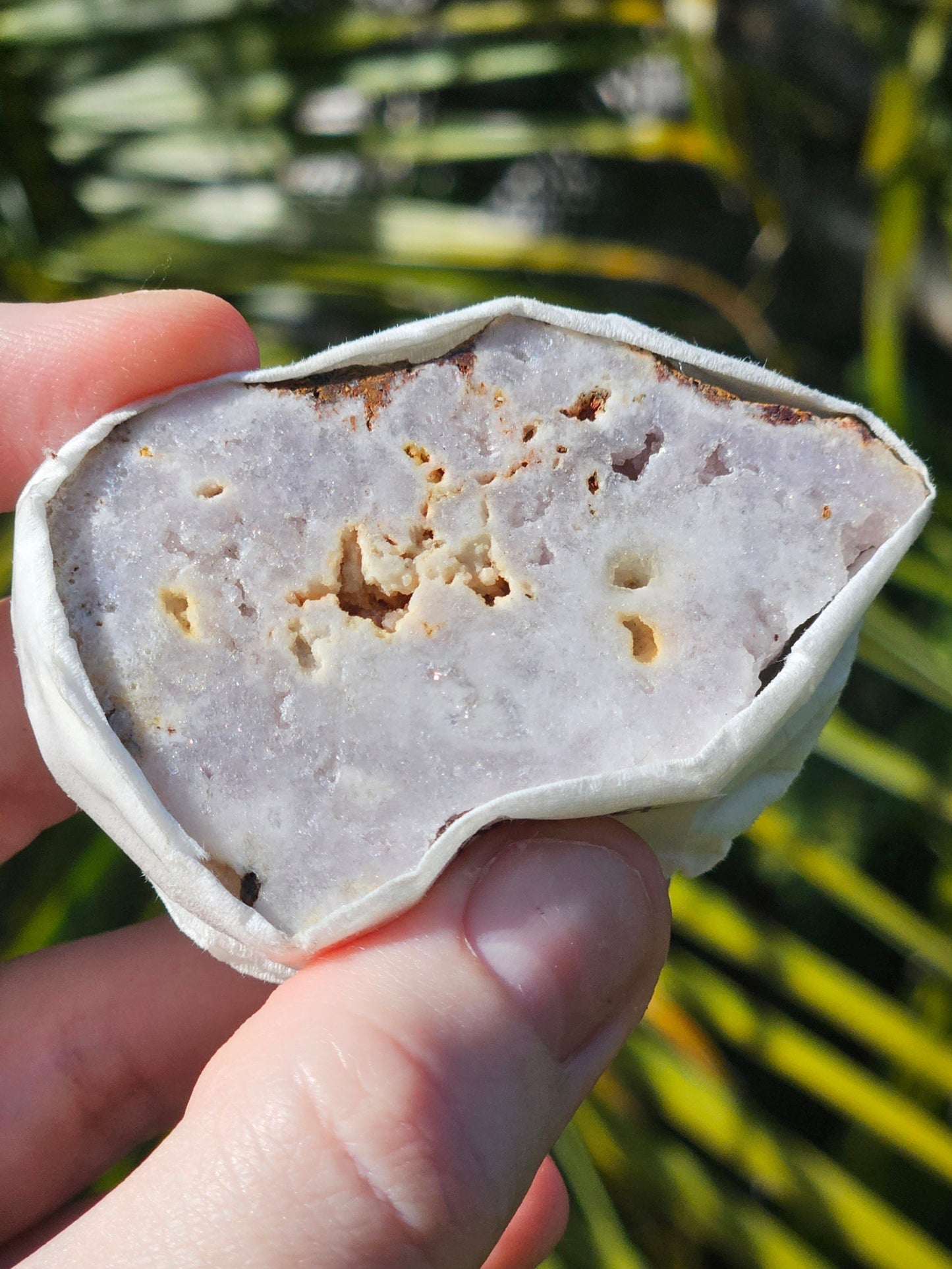 Muestra de amatista rosa L
