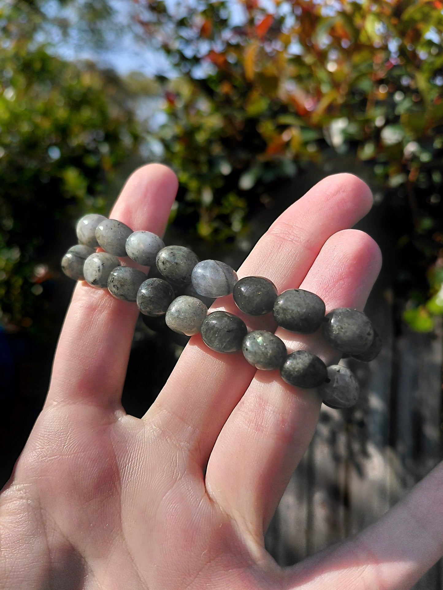 Pulseras de Labradorita Rodada