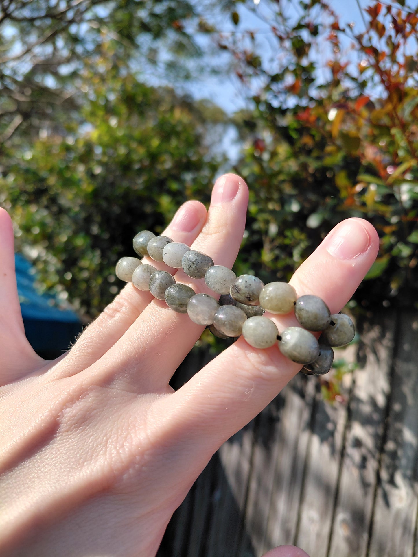 Pulseras de Labradorita Rodada