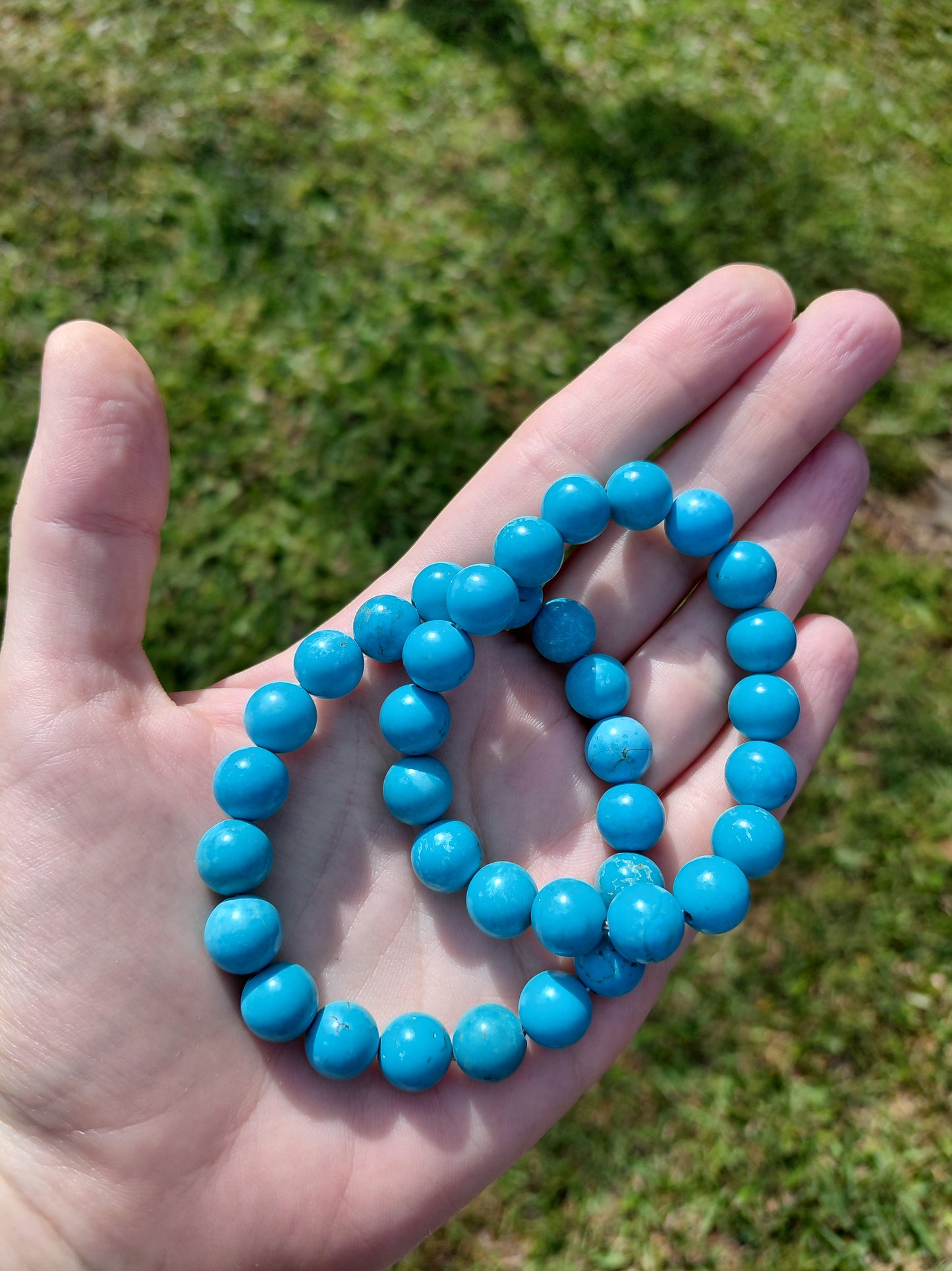 Pulseras Redondeadas Gruesas Turquesa