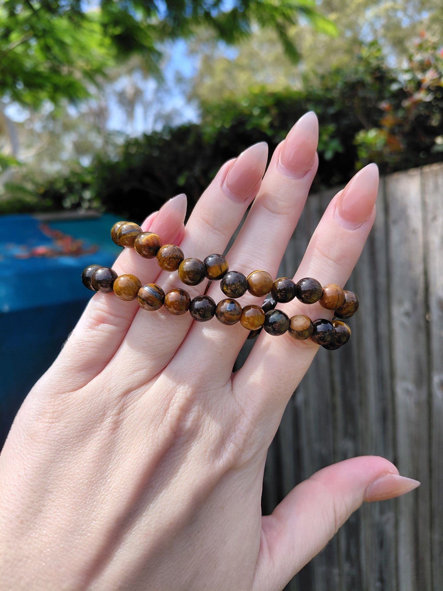 Pulsera de cuentas de cristal "Ojo de Tigre": protección, confianza y mejora del enfoque