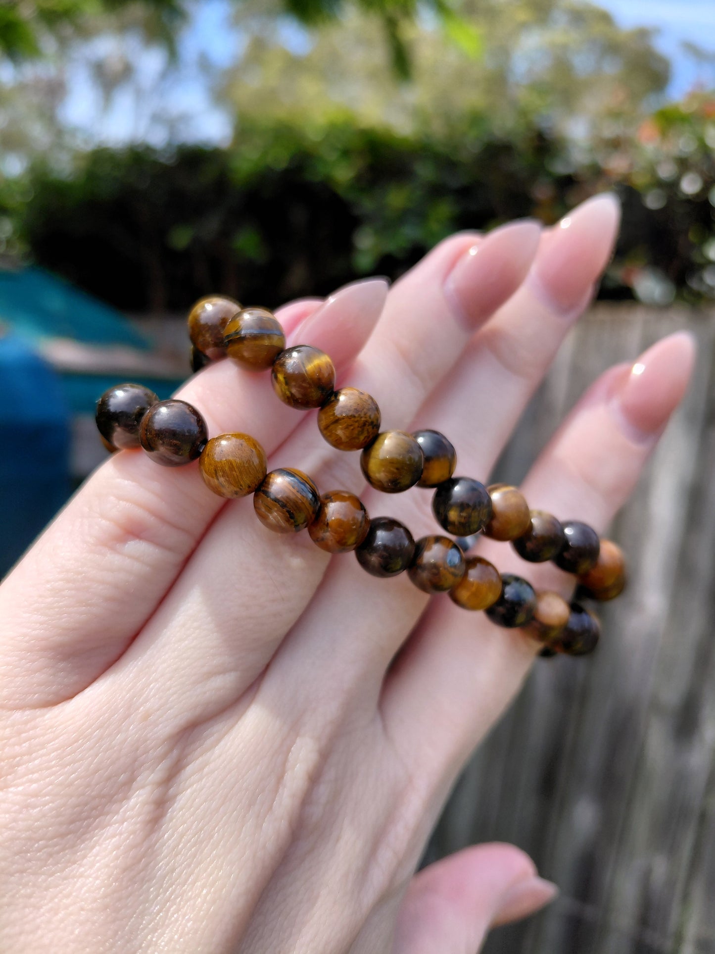 Pulsera de cuentas de cristal "Ojo de Tigre": protección, confianza y mejora del enfoque