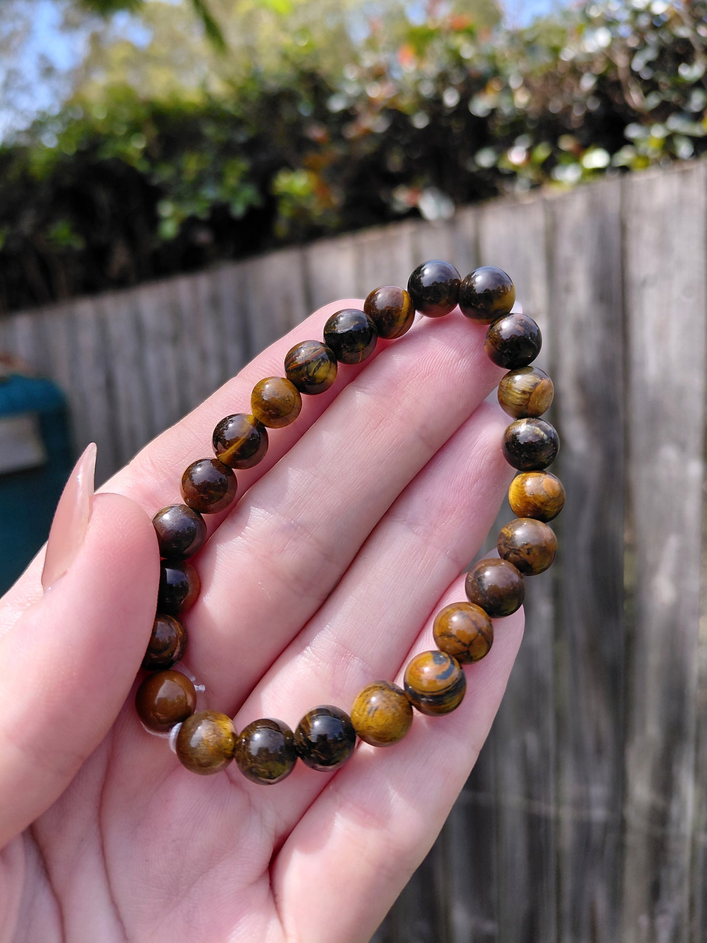 Pulsera de cuentas de cristal "Ojo de Tigre": protección, confianza y mejora del enfoque