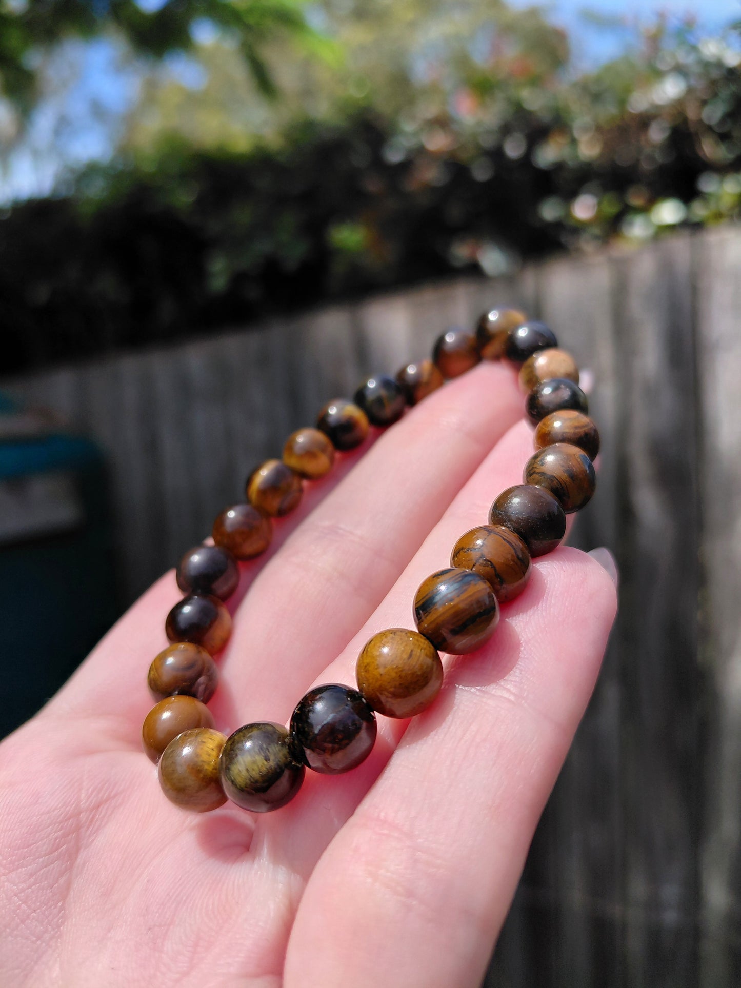 Pulsera de cuentas de cristal "Ojo de Tigre": protección, confianza y mejora del enfoque