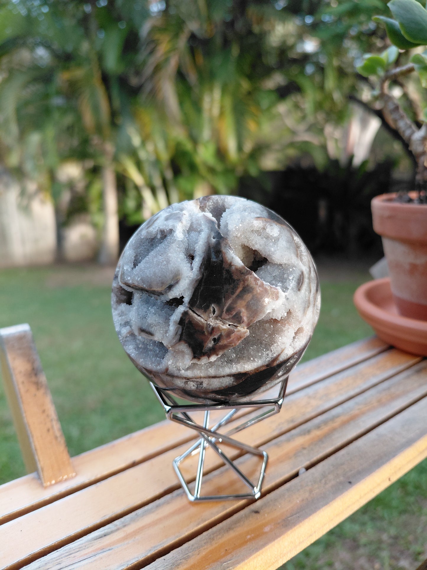 Pequeña esfera de esfalerita