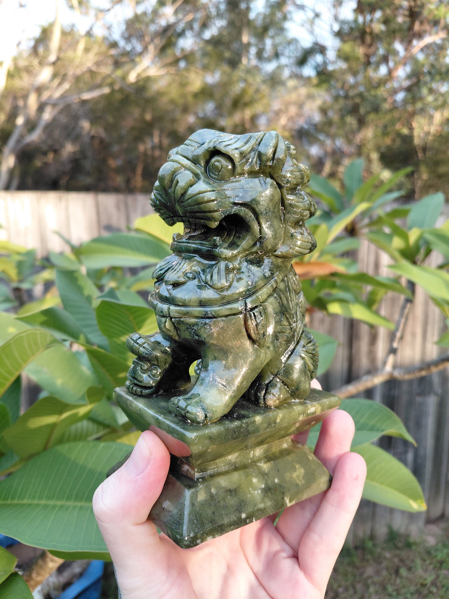 Xiuyan Jade Lion Guardian Set