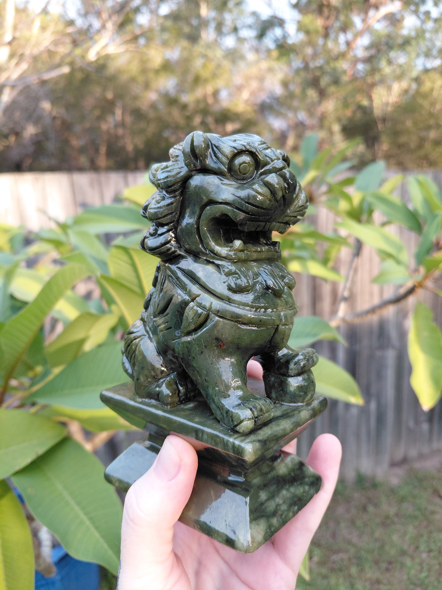 Xiuyan Jade Lion Guardian Set