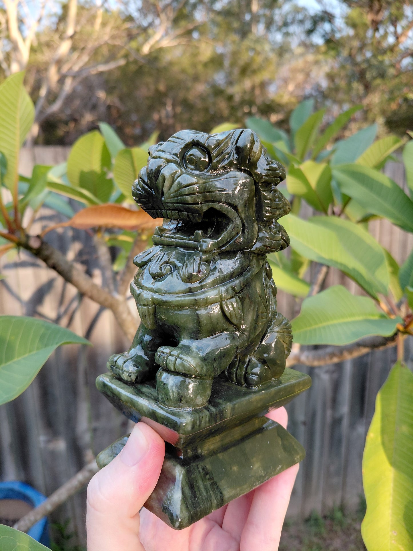 Xiuyan Jade Lion Guardian Set