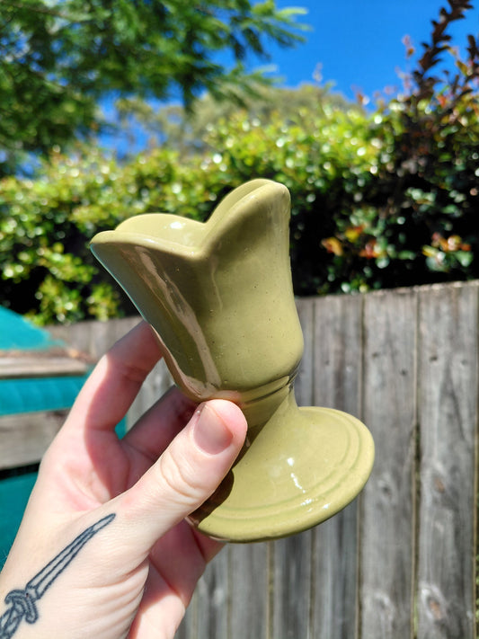 Soporte esférico con forma de pétalo - Verde musgo