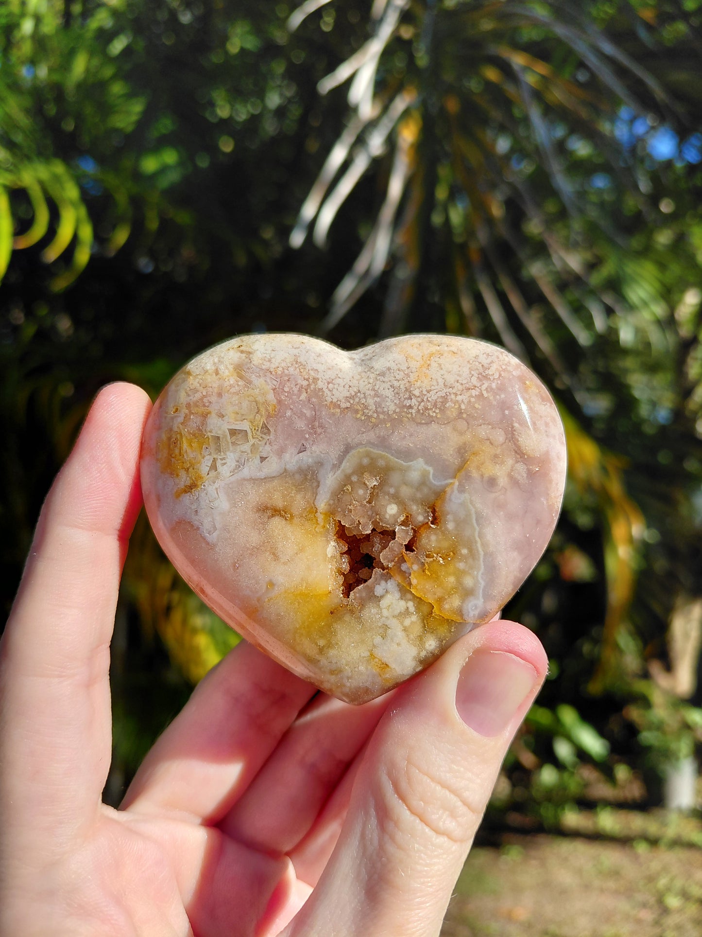 Corazón de Amatista Rosa B