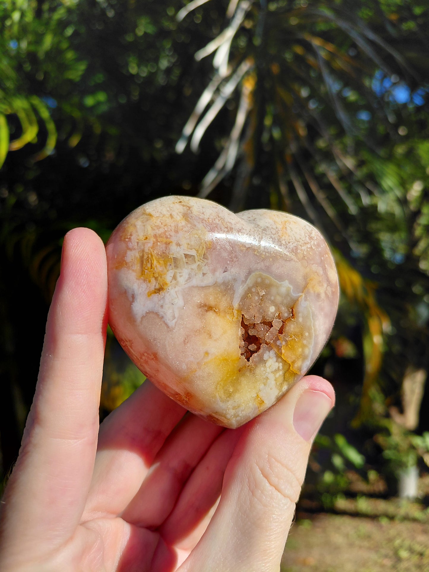 Corazón de Amatista Rosa B