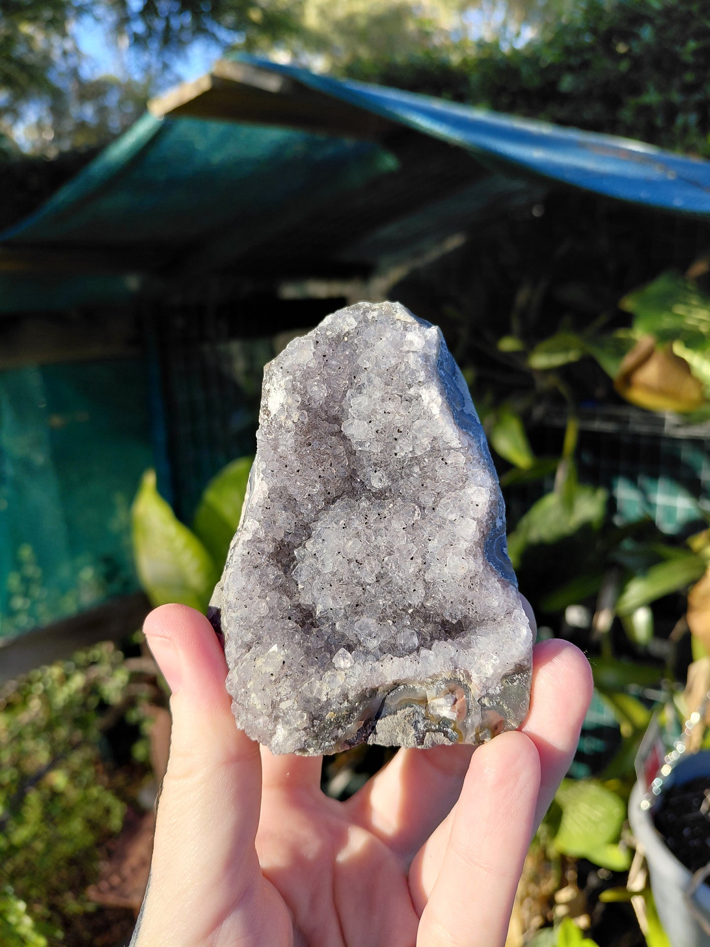 Amatista Arcoíris Base Plana E