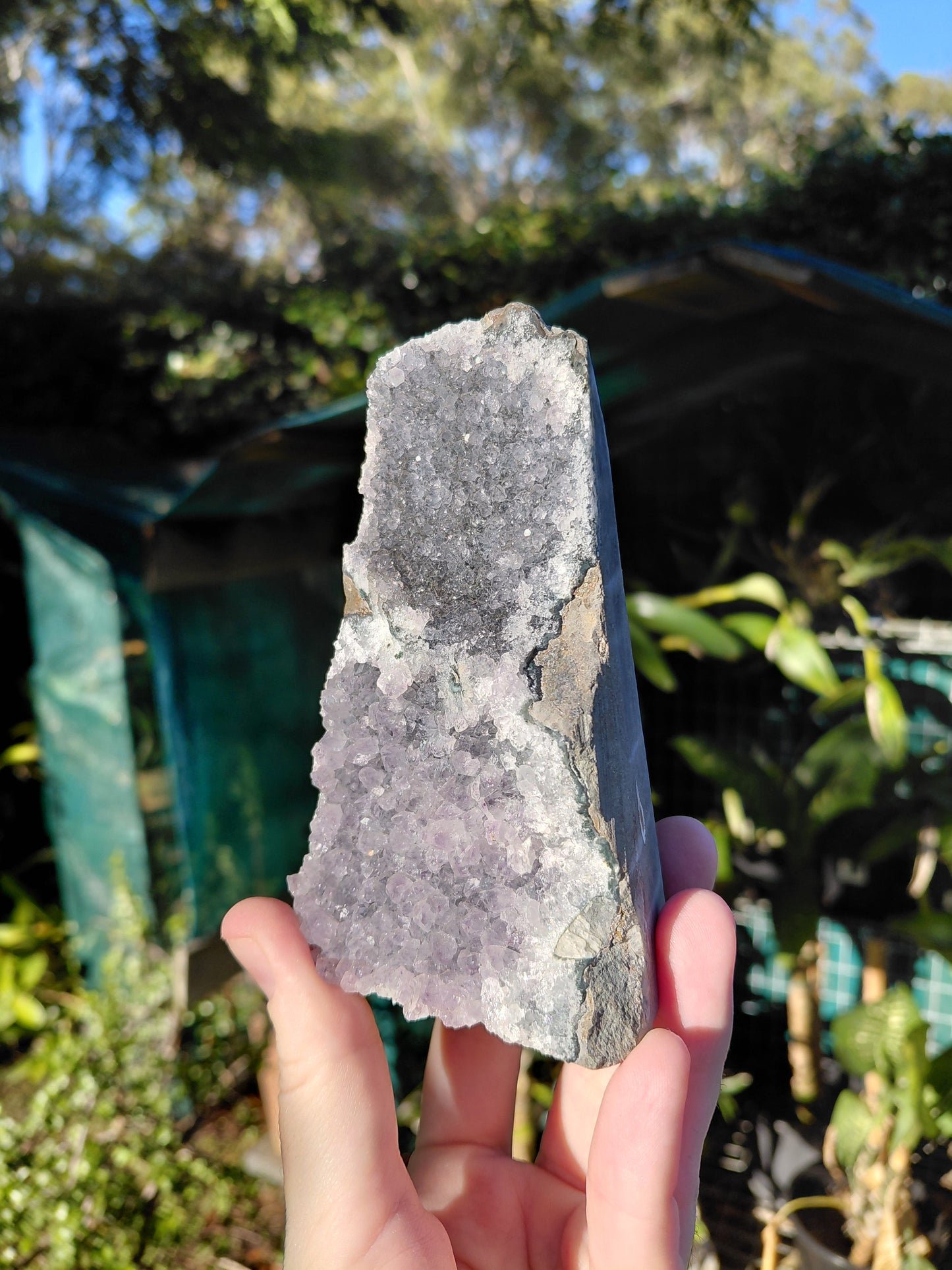 Amatista Arcoíris Base Cortada F