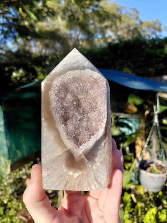 Druzy Agate Tower J