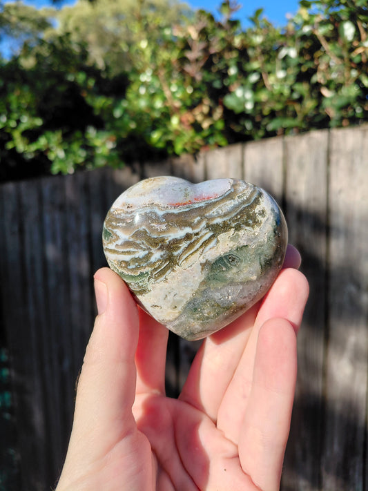Corazón de jaspe oceánico H