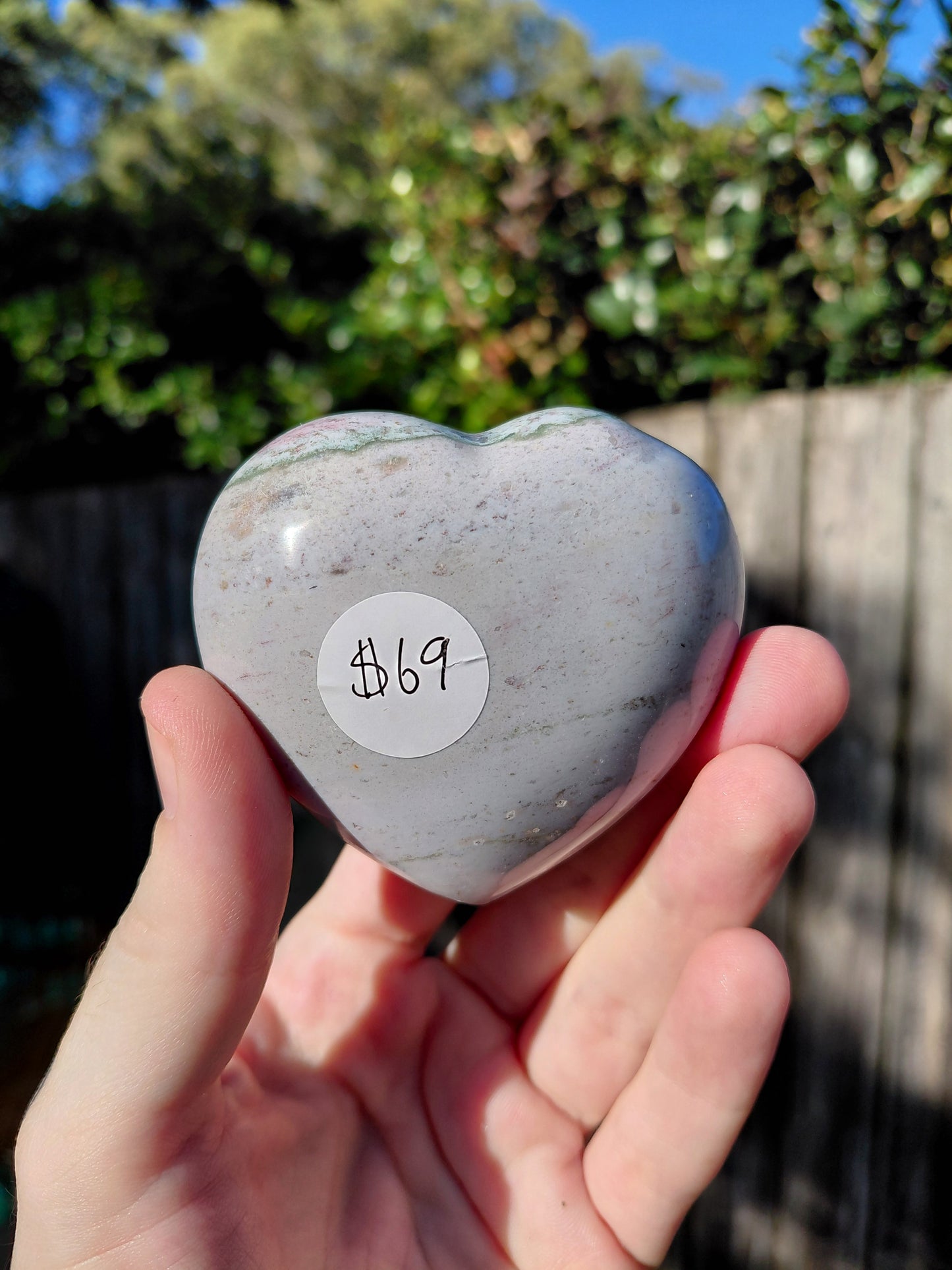 Corazón de jaspe oceánico E