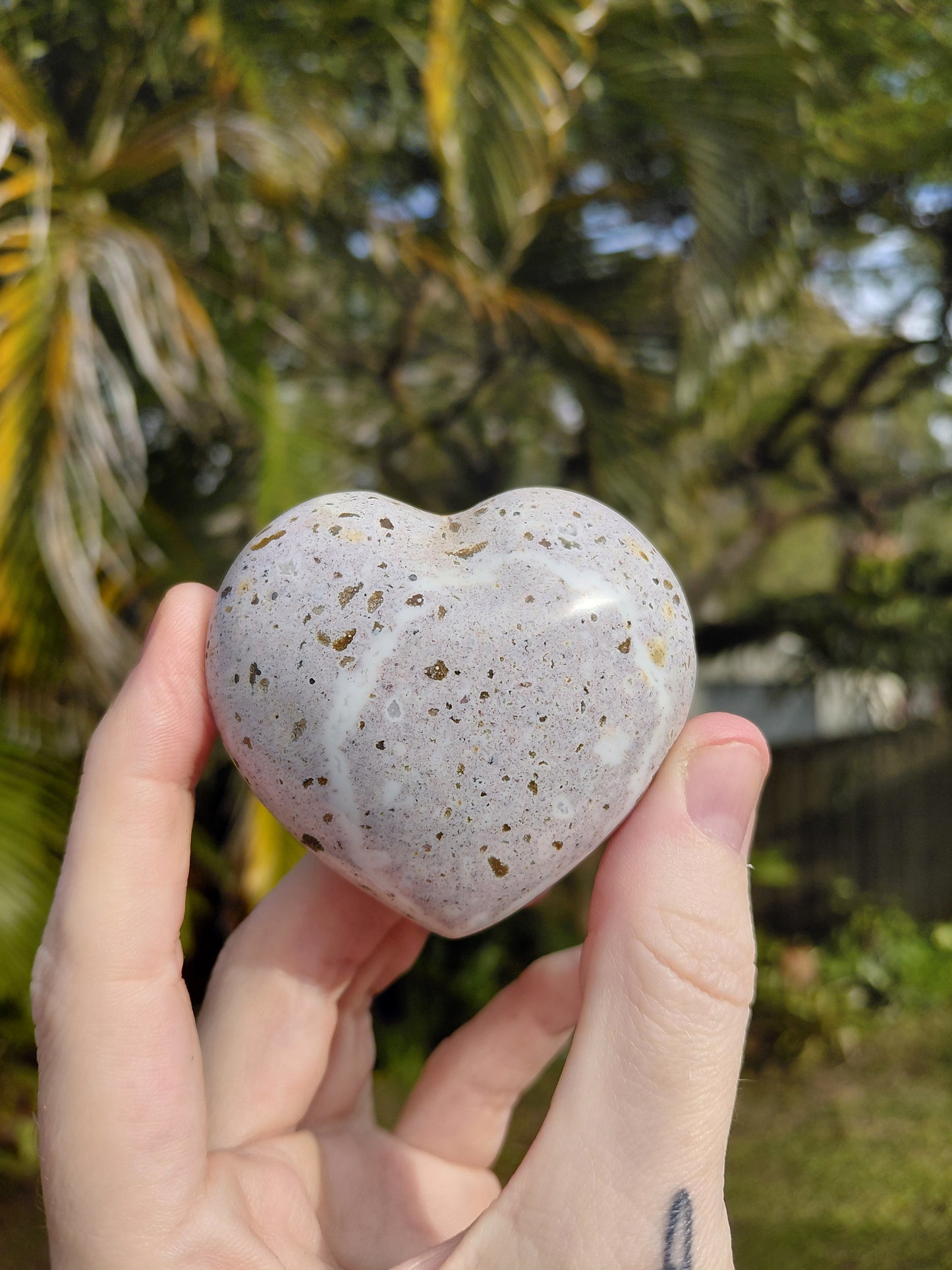 Ocean Jasper Heart L
