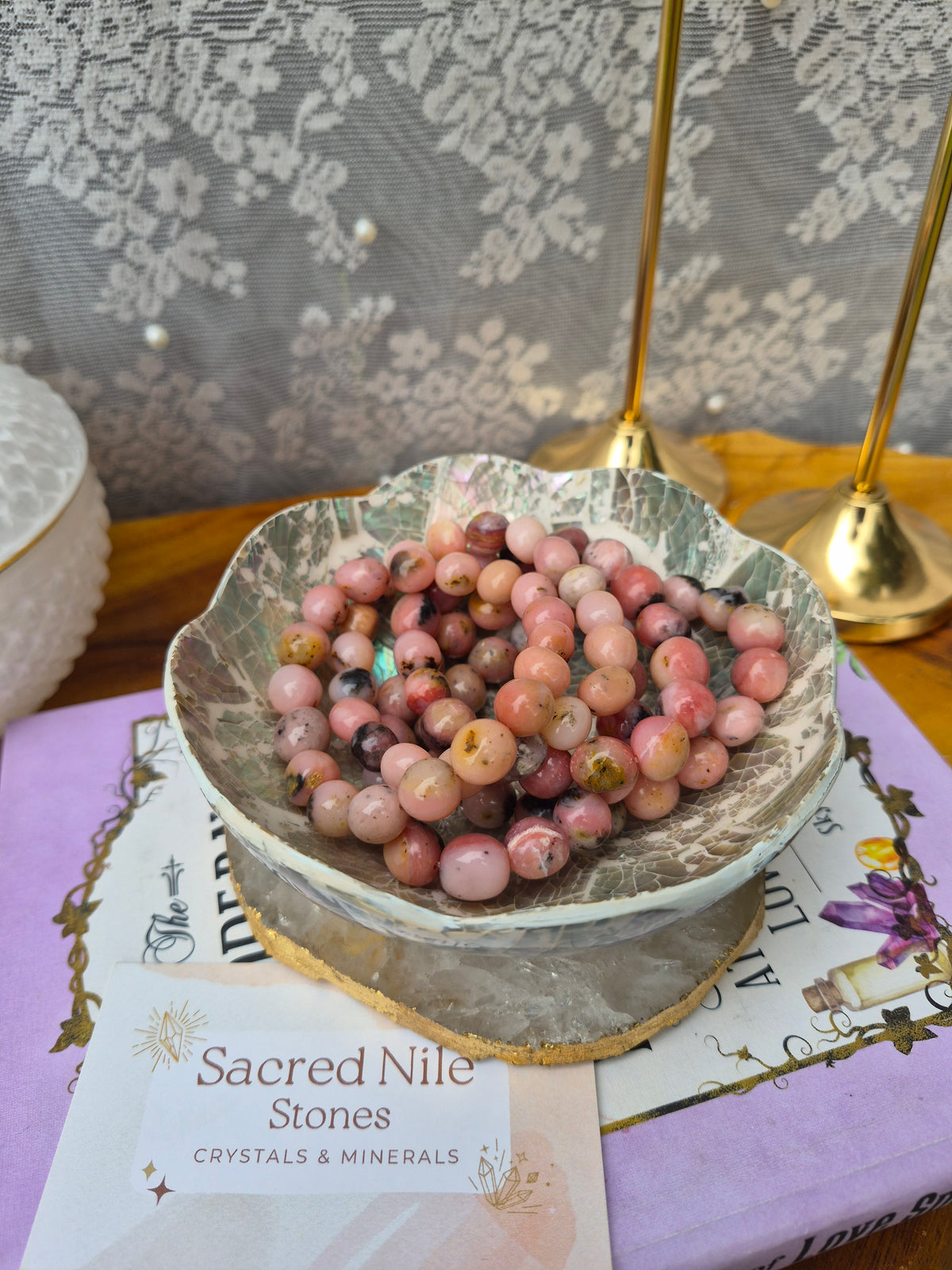 Australian Pink Opal Tumbled Bracelets