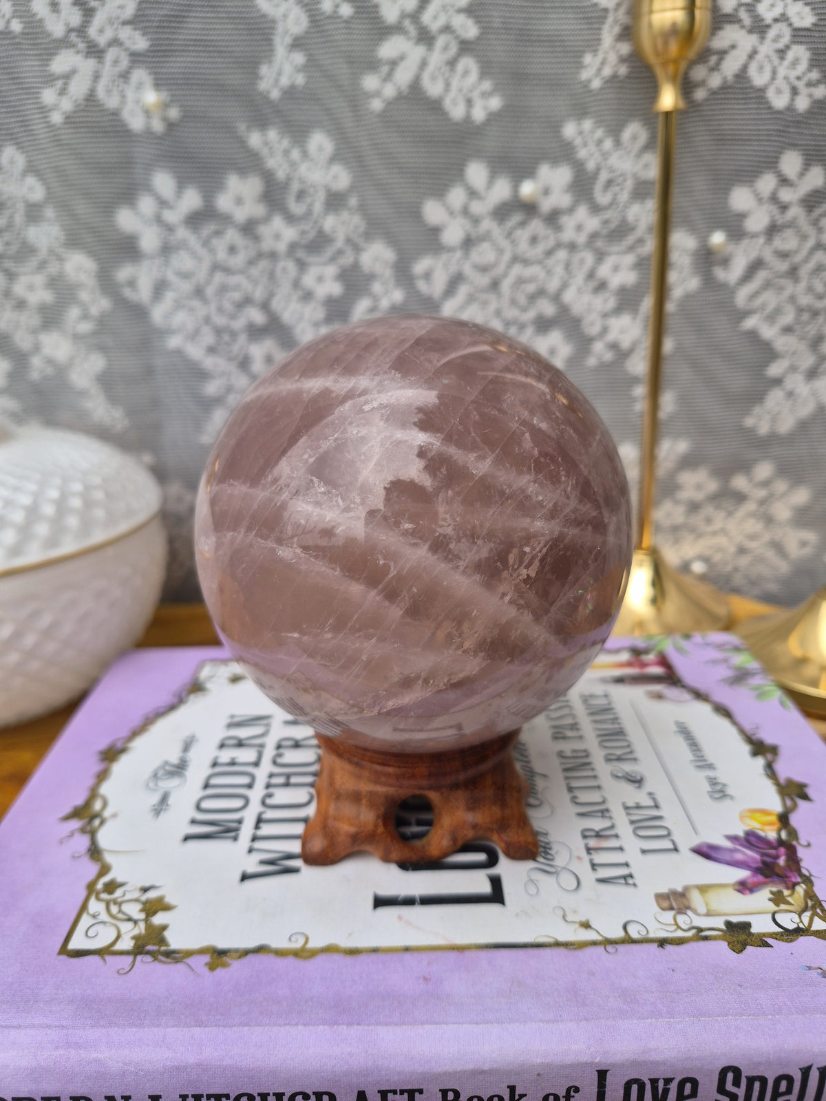 Esfera grande de jaspe oceánico A