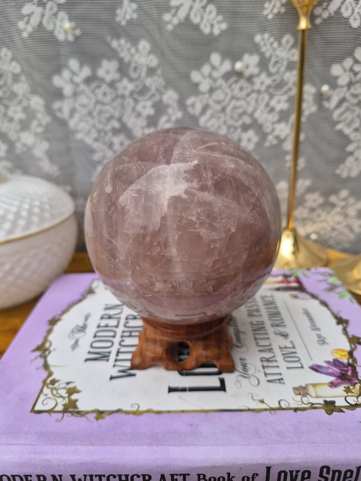 Esfera grande de jaspe oceánico A