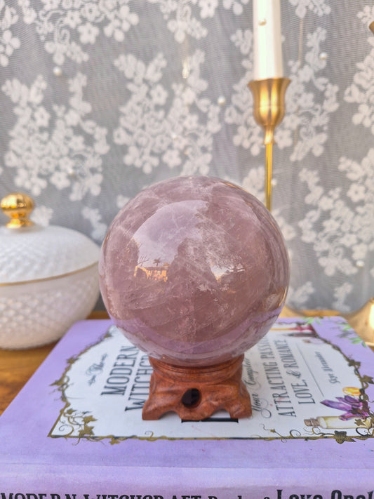 Large Rose Quartz Sphere