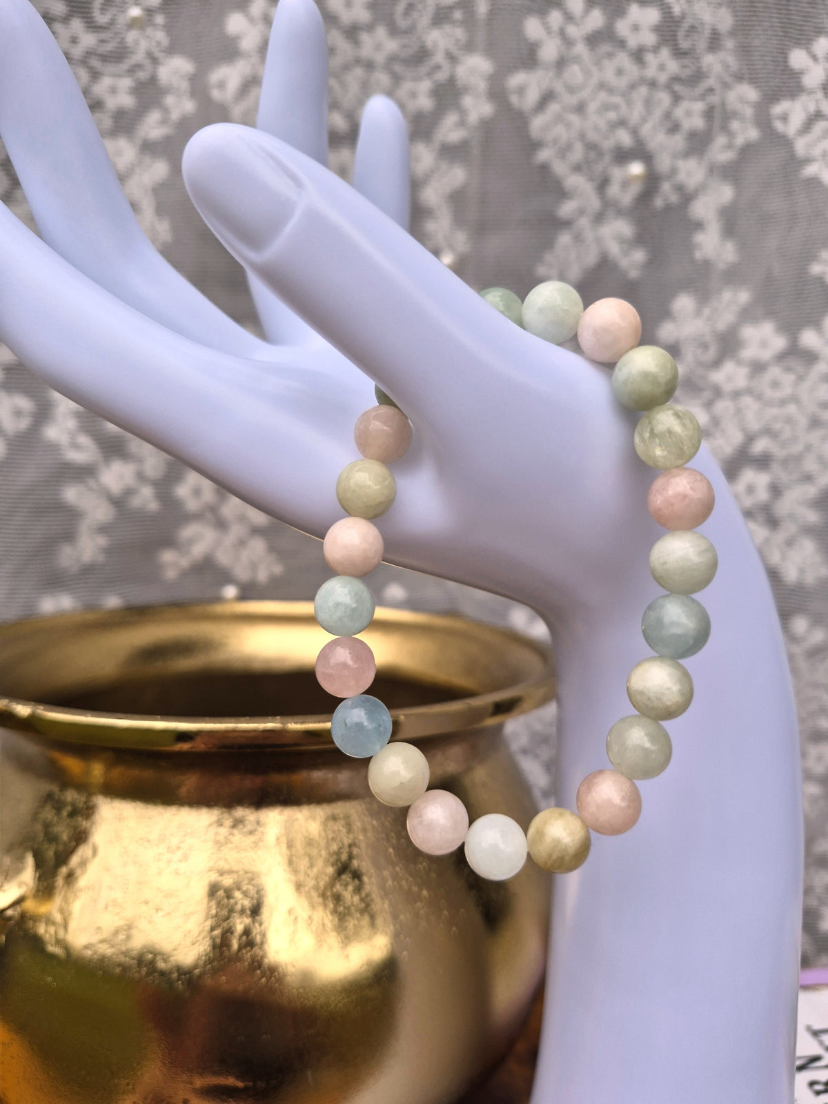 Australischer Rosa Opal Trommelstein-Armbänder