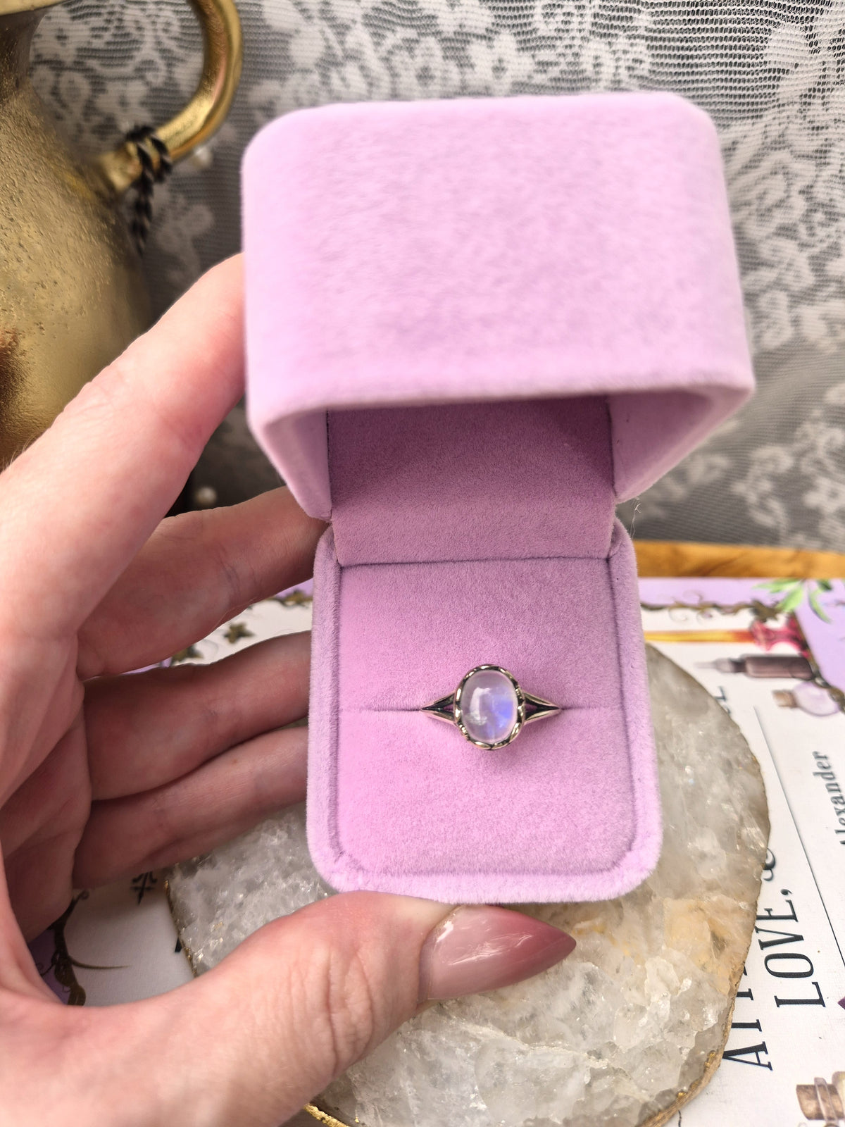 Moonstone Ring #3 - Stirling Silver - Size 7